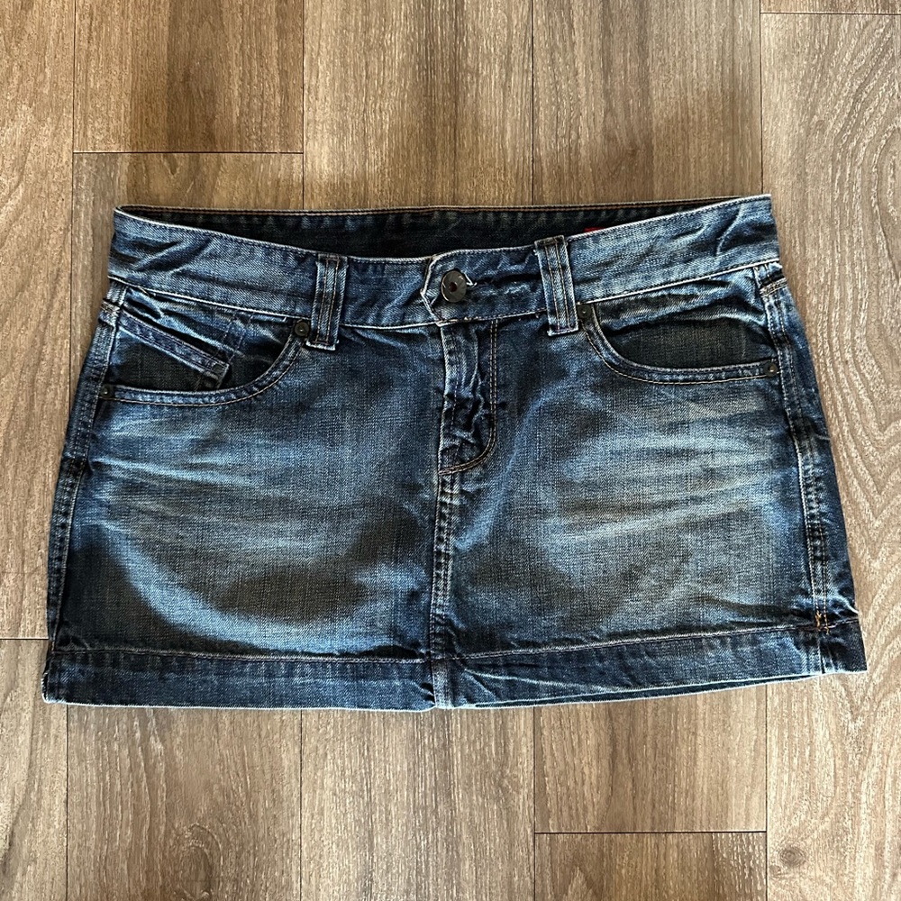Express Denim mini skirt